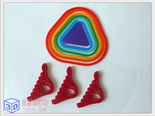 “彩虹”果盘-3d打印模型stl零件图