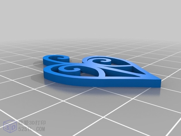 3D打印模型stl-情人节心形鸟笼