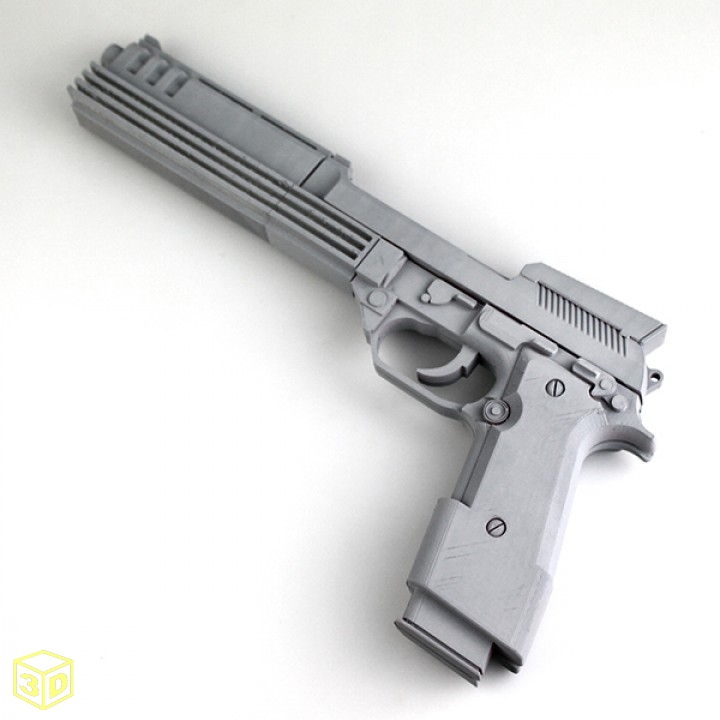 吃鸡Auto9 手枪模型-3d打印模型stl格式免费下载-百度度网盘下载【我爱3D打印】