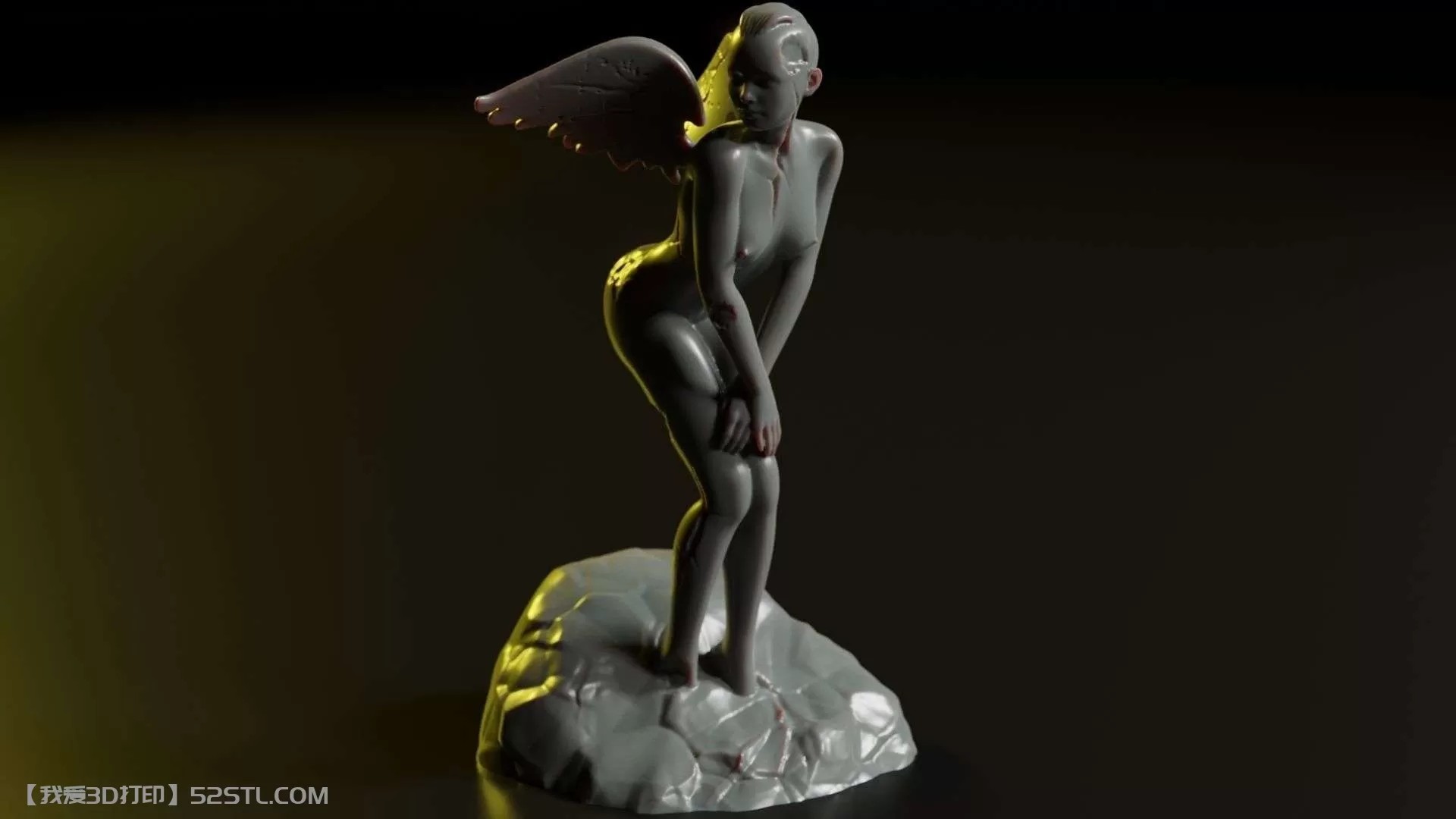 性感裸体天使-3d打印模型stl